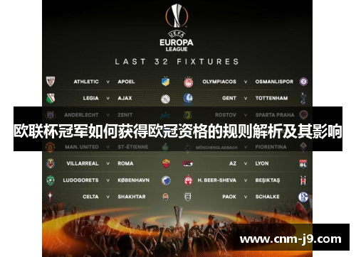 欧联杯冠军如何获得欧冠资格的规则解析及其影响